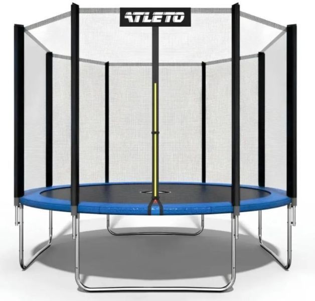 Батут дитячий з сіткою та драбинкою 404 см Atleto Код 21000200 фото